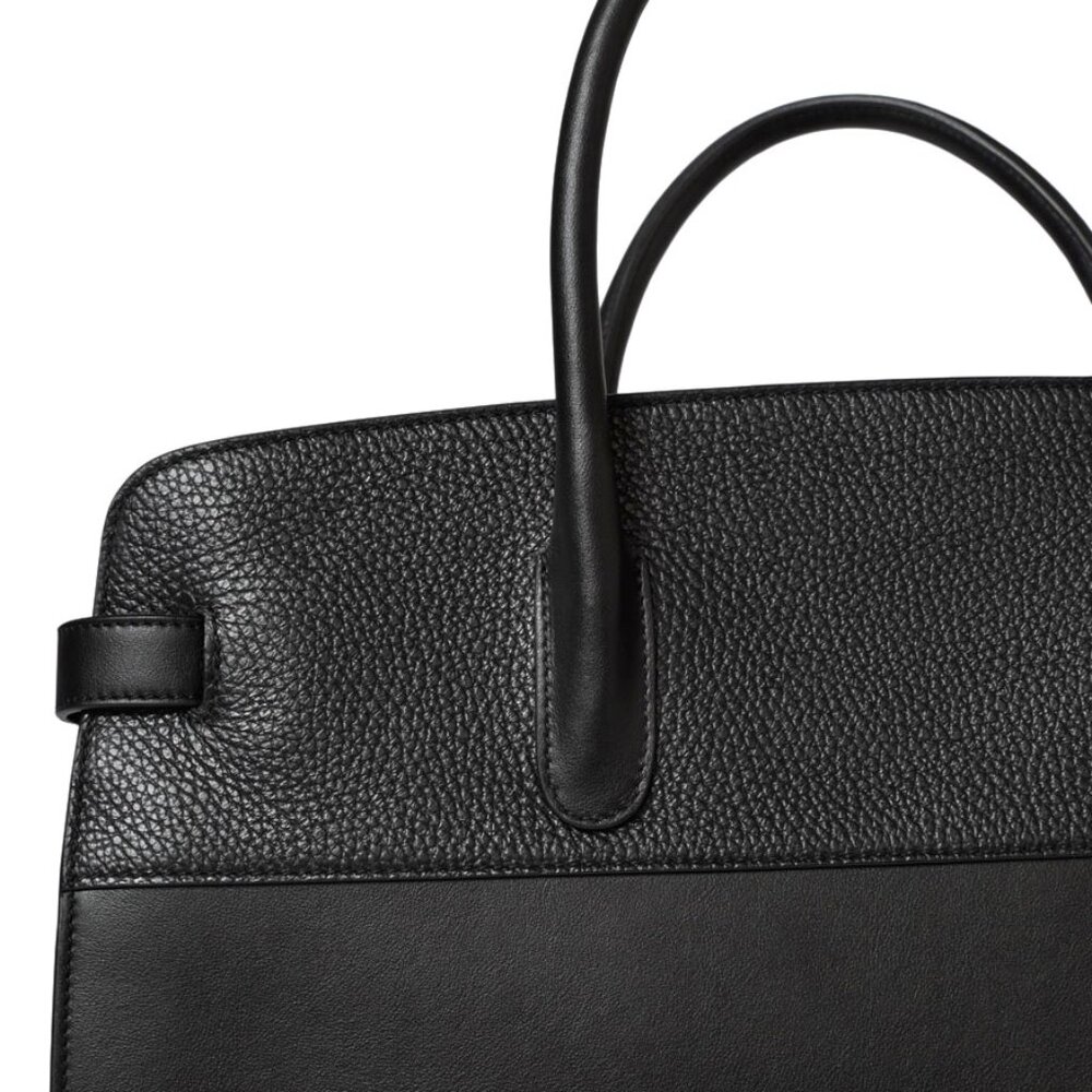 CUYANA Black Italian Leather WORK SATCHEL BAG - Picture 8 of 14
